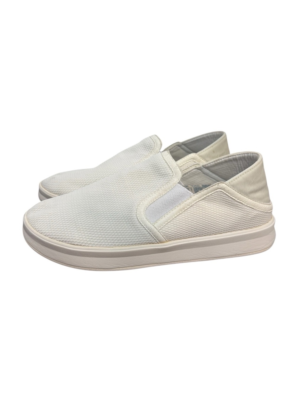 OluKai Ki'IHele Women's Bright White Slip On Shoes Size 9 Coastal Travel